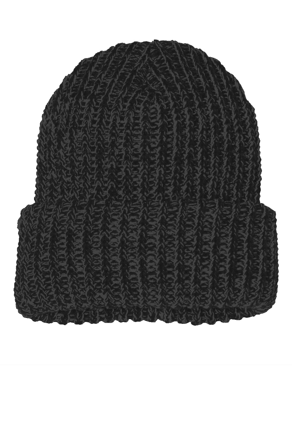 Chunky Knit Beanie Fish Night Circle Patch