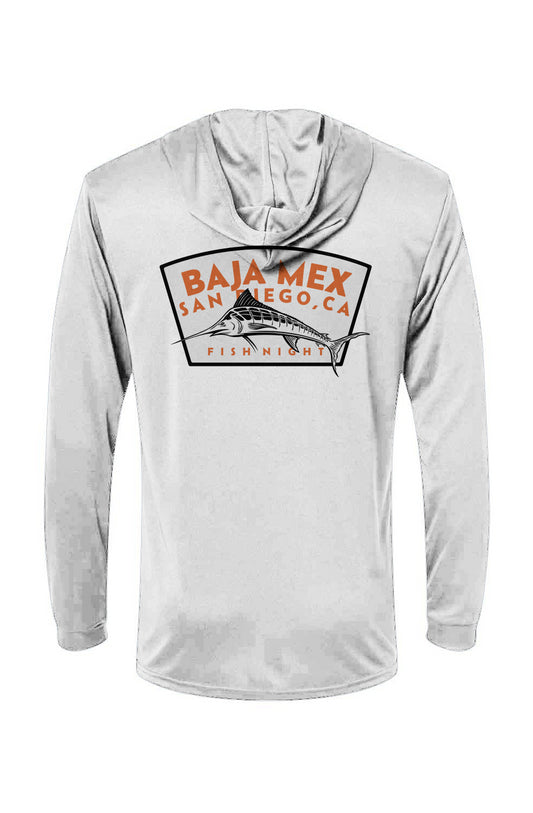Bahama Hooded LS Tee Fish Night Baja Mex