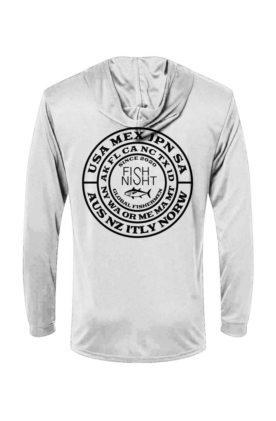 Bahama Hooded LS Tee Fish Night Global