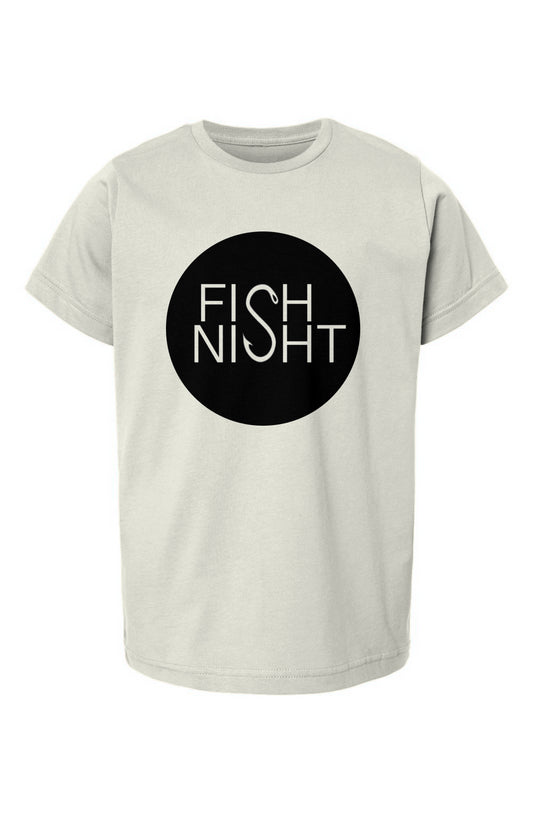 Youth Fine Jersey T-Shirt Fish Night Circle