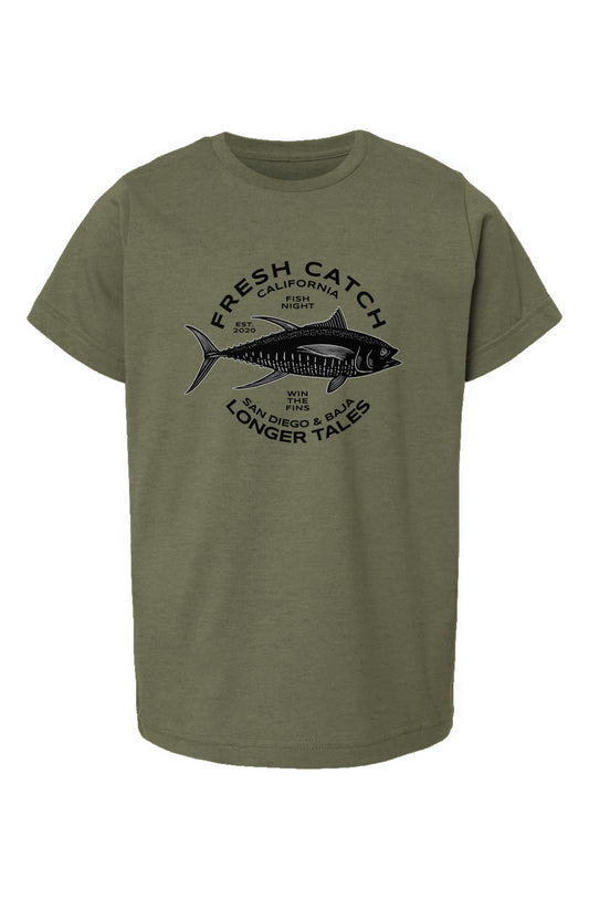 Youth Fine Jersey T-Shirt Fish Night Tails